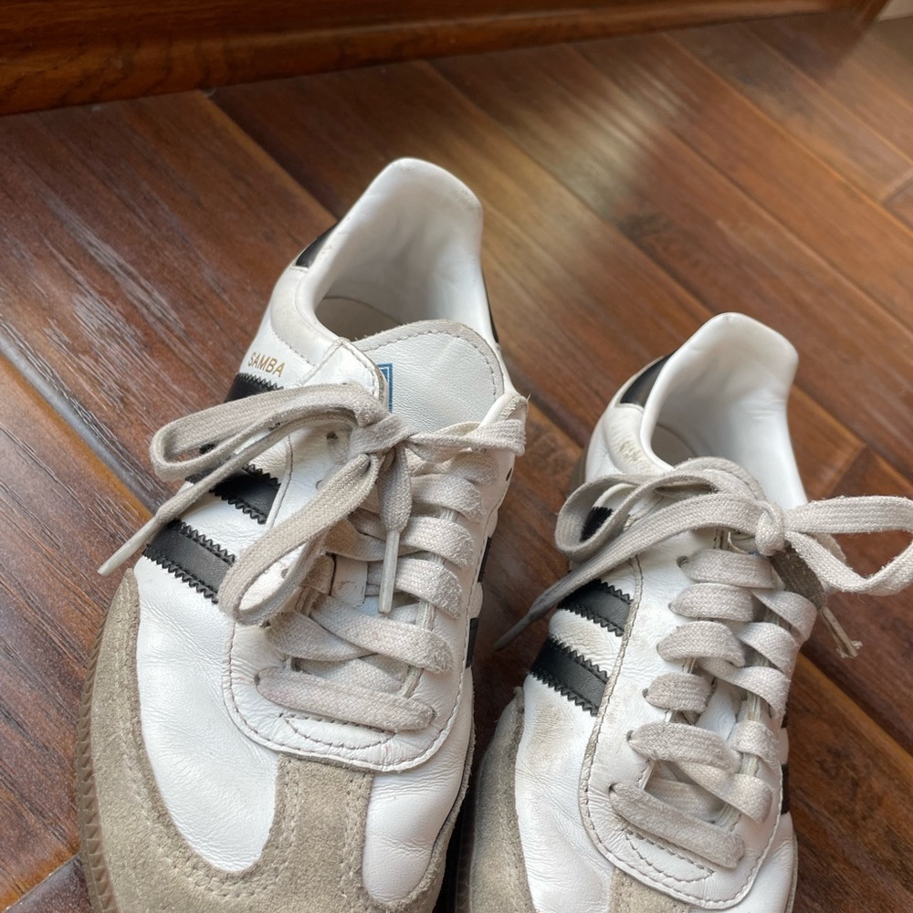 adidas Samba White Black Tan Sneakers